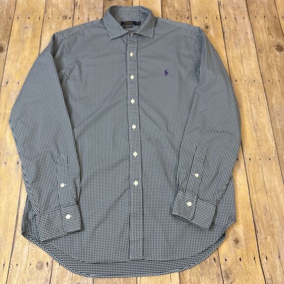 Polo Ralph Lauren Mens Button Shirt Performance Nylon Large Long Sleeve - Picture 2 of 8